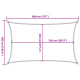311303 Sunshade Sail 160 g/m Light Green 5x8 m HDPE