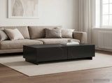 Coffee Table Black 102 x 50.5 x 35 cm Engineered Wood 8011451