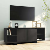 TV Cabinet Black 130x35x50 cm Engineered Wood 809585