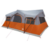 Family Tent with Roof Grey and Orange 487 x 340 x 216 cm 42028675
