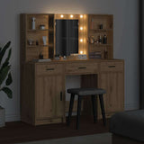 Dressing Table Set with Shelf 3 pcs Artisan Oak Engineered Wood 3334298