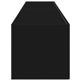 TV Wall Cabinet 2 pcs Black 78.5 x 31 x 29.5 cm Engineered Wood 892212