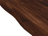 Live Edge Table Top 90 x 60 x 3.5 cm Rectangular Dark Brown 938536