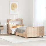 Bed Frame without Mattress 75x190 cm Small Single Solid Wood Pine 3306483