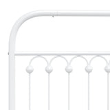 Metal Replace Headboard White 135 cm 376681