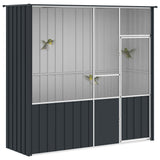 Bird Cage Anthracite 215x78x200 cm Galvanised Steel 172344