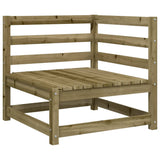 Garden Sofa Natural Wood Impregnated Pine Wood Standard Modular 837906