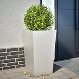 ZNTS Garden Planter 45x45x75 cm Stainless Steel 851102