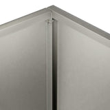Garden Planter Silver 50 x 20 x 75 cm Stainless Steel 8005464