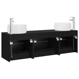 Bathroom Furniture Set 3 pcs Black 49.5 x 44.5 x 66 cm 3405916