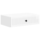 Wall-Mounted Side Table High Gloss White 59 x 34.5 x 17 cm 897979