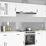 Kitchen Backsplash 2 pcs Light Grey 120 x 40 cm Tempered Glass 3415503