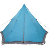 Family Tent Tipi 6-Person Blue Waterproof 4009439