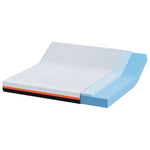 Mattress White and Grey 200 x 200 cm Gel Memory Foam 4106357