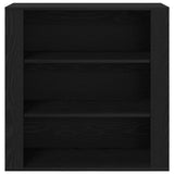 Highboard Black Oak 80 x 33 x 150 cm Engineered Wood 3333081