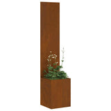 Garden Privacy Screen Rusty 32 x 150 cm Weathering steel 876377