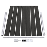 Fence Panel WPC 180x146 cm Black 148984
