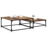 Coffee Table 2 pcs Old Wood Engineered Wood 881893
