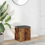 Storage Bench Old Wood 42x42x45 cm Engineered Wood 857613