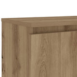 TV Cabinet with LED Lights Artisian Oak 120x30x36 cm Engineered Wood 856348