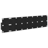 Headboard with Cabinet 3 pcs Black Oak Engineered Wood 3416135