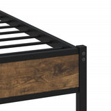 Bed Frame without Mattress with Headboard Sonoma Oak 160x200 cm 4017203