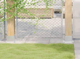 Post Bases Square 4 pcs Silver 121x121 mm Galvanised Steel 42000014
