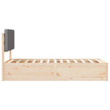 Bed Frame with Upholstered Headboard Light Grey 80 x 200 cm 877659