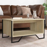 Coffee Table Sonoma Oak 75x51x40 cm Engineered Wood 848485