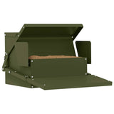 Chicken Treadle Feeder Olive Green 50 x 40 x 29 cm 874700