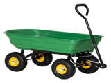 75 Litre Large Garden Cart, Tipping Wheelbarrows Heavy Duty Garden Dump Trolley 200kg Capacity for T3398P313584