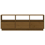 TV Cabinet Honey Brown 140x37x50 cm Solid Wood Pine 813433