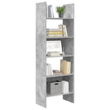 Book Cabinet Concrete Grey 60x35x180 cm Engineered Wood 803411