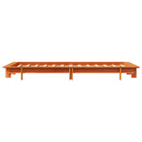 Bed Frame without Mattress Wax Brown 90x200 cm Solid Wood Pine 850670