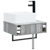 Wall-Mounted Wash Basin Grey Sonoma 53 x 35 x 39 cm 890214