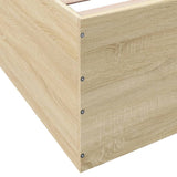 Bed Frame without Mattress Sonoma Oak 120x200 cm 3280932