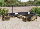 11 Piece Garden Sofa Set Impregnated Wood Pine 3299488