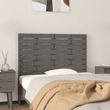 Wall Headboard Grey 96x3x63 cm Solid Wood Pine 824725