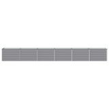 Raised Garden Bed Grey 480 x 40 x 55 cm cold-rolled steel 8006288