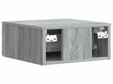 Wall-Mounted Bedside Cabinet 2 pcs Grey Sonoma Engineered Wood 898098
