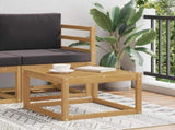 Outdoor Table Solid Acacia Wood White 59 x 59 x 37 cm 901451