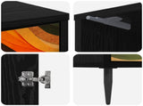Bedside Cabinet BONN 2 pcs Black Oak 36 x 33 x 51 cm 8007254