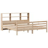 Bookcase Bed without Mattress 200x200 cm Solid Wood Pine 3322245