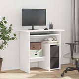 Desk White 80x45x74 cm Engineered Wood 801364