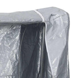 Firewood Rack with Rain Cover 300x25x150 cm Galvanised steel 4100712