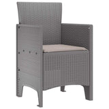 Garden Chair 2 pcs Light Grey 53 x 49 x 85 cm Polypropylene 847464