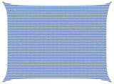 Sunshade Sail Blue and White 6 x 6 m HDPE 42032873