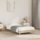 Bed Frame without Mattress Sonoma Oak 75x190 cm Small Single Engineered Wood 832104