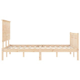 Bed Frame without Mattress 140x190 cm Solid Wood Pine 3193381