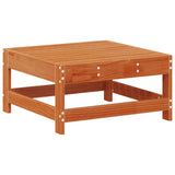 Garden Lounge Set 10 pcs Wax Brown Solid Pine Wood 3418128